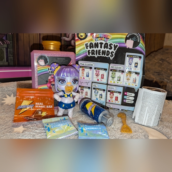 MGA POOPSIE Rainbow Surprise Fantasy Friends ELECTRA SPARK Mostly Complete - Picture 7 of 14